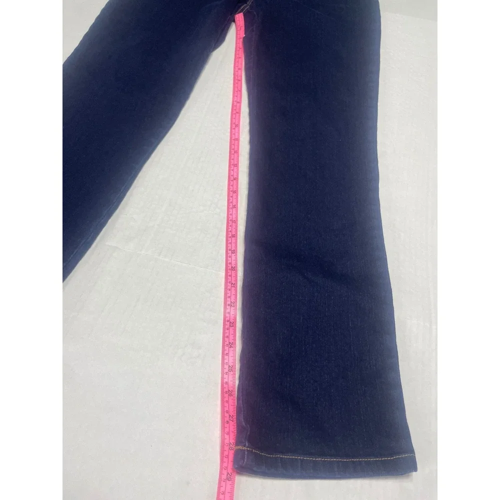 Gloria Vanderbilt Amanda High Rise Straight Leg Jeans Blue Indigo Womens Size 6